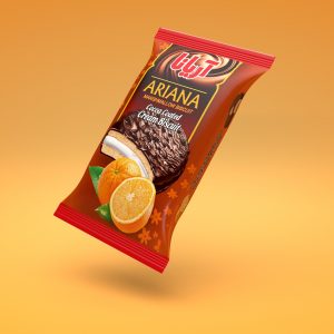 بیسکویت کرمدار مارشمالو کوچک کاکائویی